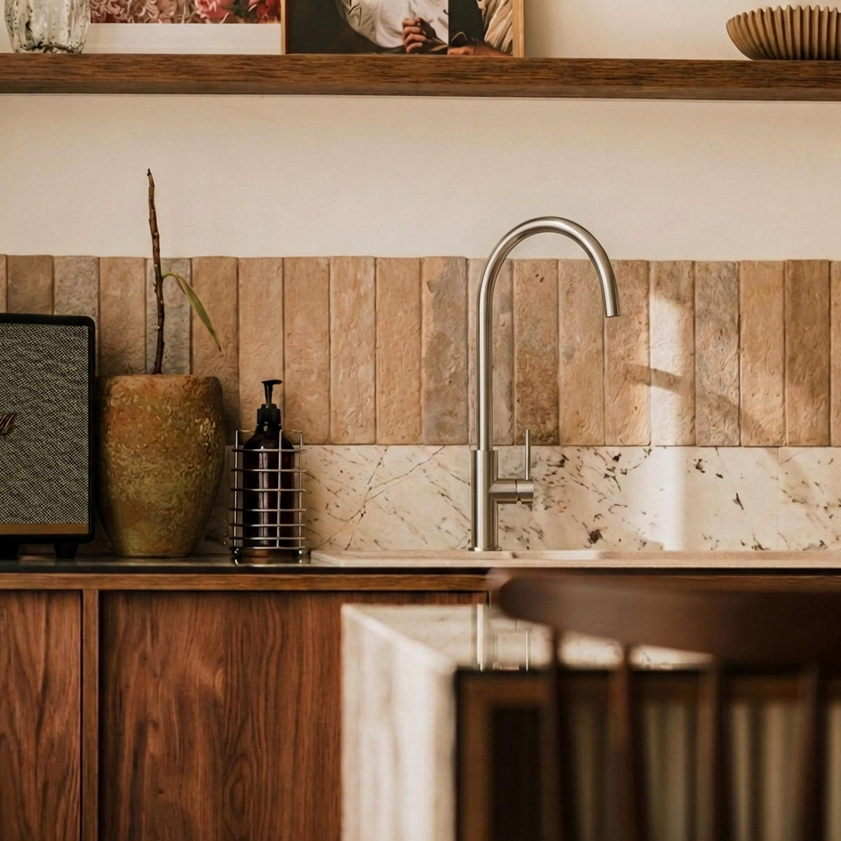 KÜCHENARMATUR Prestige SLIM Edelstahlfarben - Chromfarben, Metall (23/42/23cm) - Granitan