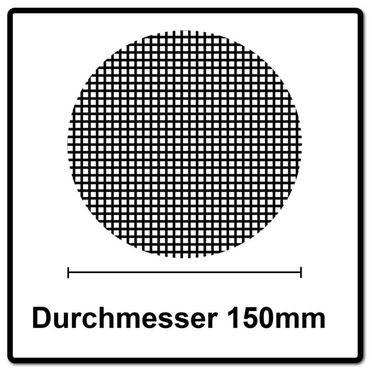 MIRKA ABRANET Schleifscheiben Grip 150mm P150 50 Stk. ( 5424105015 ) - Multicolor, Metall (16/220/9.5cm) - Mirka