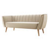 SOFA Pas 3 - Beige/Naturfarben, Holz/Textil (182/75/74cm) - MIRJAN24