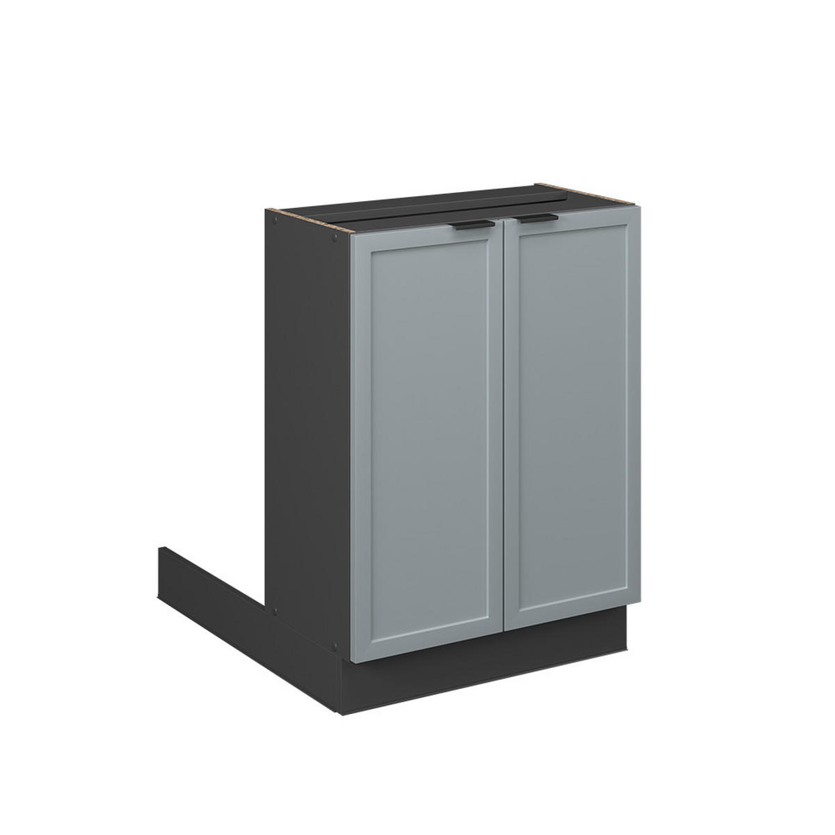 KÜCHENINSEL Fame-Line Hellblau-grau 60 cm ohne AP - Anthrazit/Blaugrau, Holzwerkstoff (60/82/70cm) - Vicco