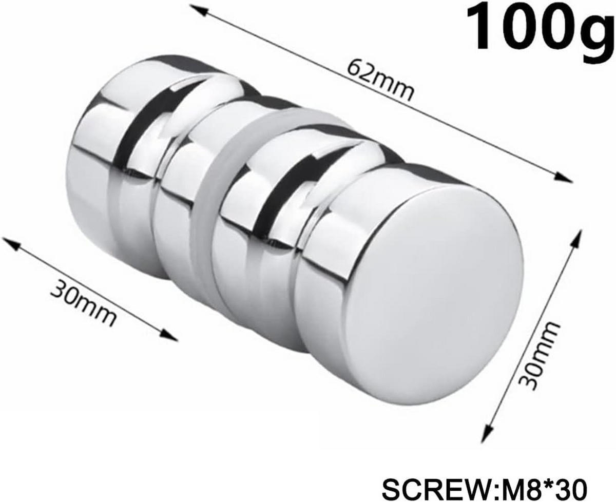 MÖBELGRIFF , Aluminiumgriff für Glasduschtüren - Silberfarben, Metall (3/3/6.2cm) - BELZ