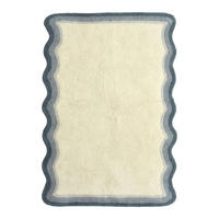KINDERTEPPICH aus maschinenwaschbarer Baumwolle blau - Blau, Naturmaterialien (200/290cm) - AFK Living