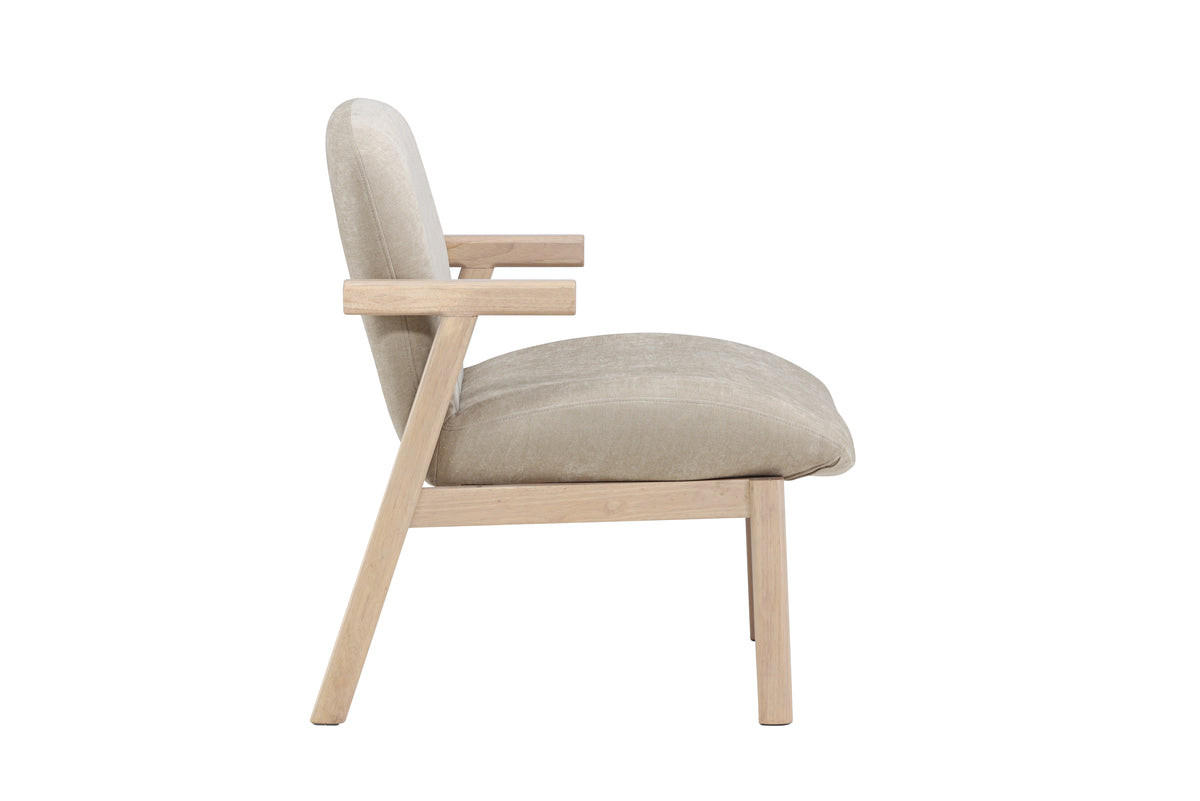 SESSEL, Rile, Beige, Polyester, 67 x 74 x 77 cm - Beige, Textil (67/77/74cm) - ebuy24
