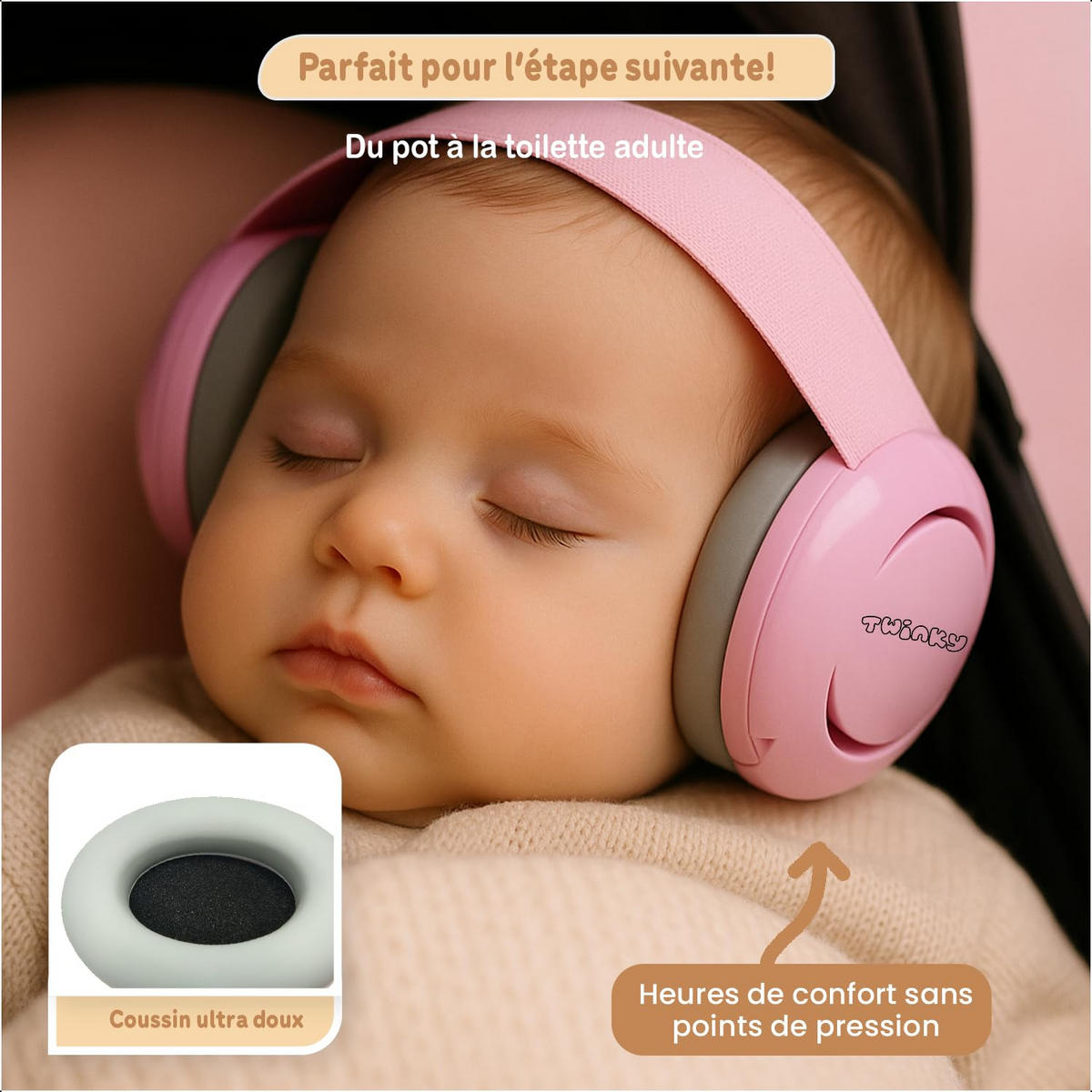 OHRENSCHÜTZER für Baby und Kinder 0-36 Monate Rosa - Pink, Kunststoff (7/5cm) - Twinky