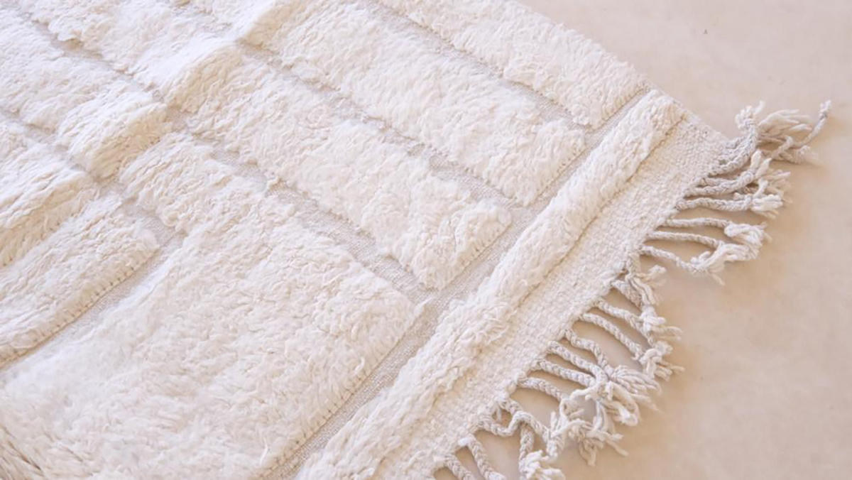 BERBERTEPPICH aus reiner Wolle 238x 333 cm - Weiß, Naturmaterialien (238/333cm) - AFK Living