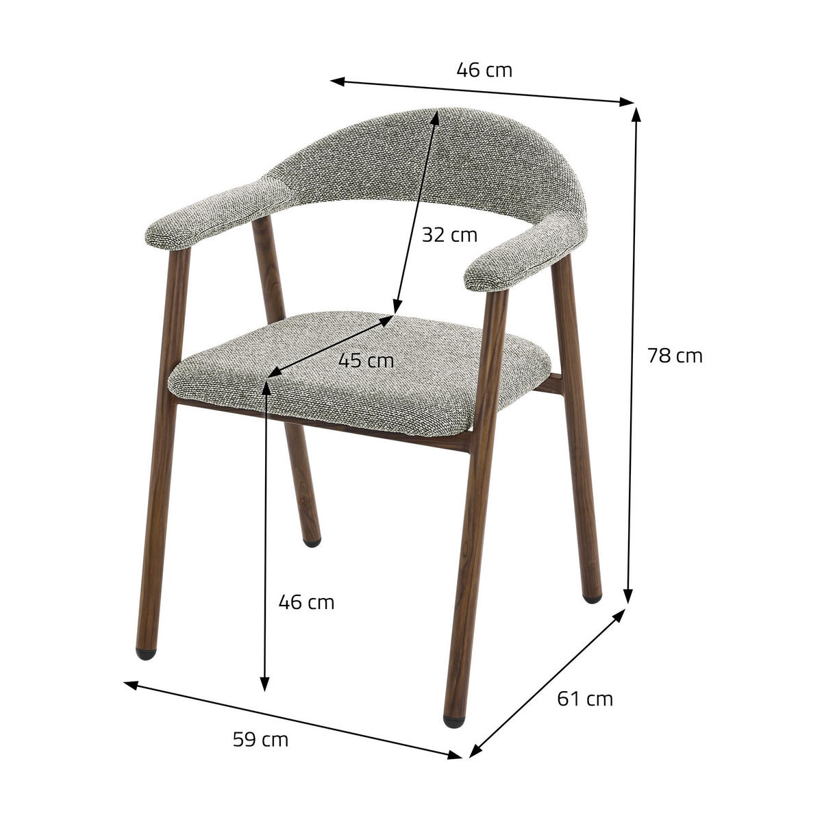JÍDELNÍ ŽIDLE, sada 2 ks, zelené s proplétaným vzorem a ocelovou konstrukcí v imitaci dřeva - zelená barva/hnědá, kov/textil (59/78/61cm) - ML-DESIGN