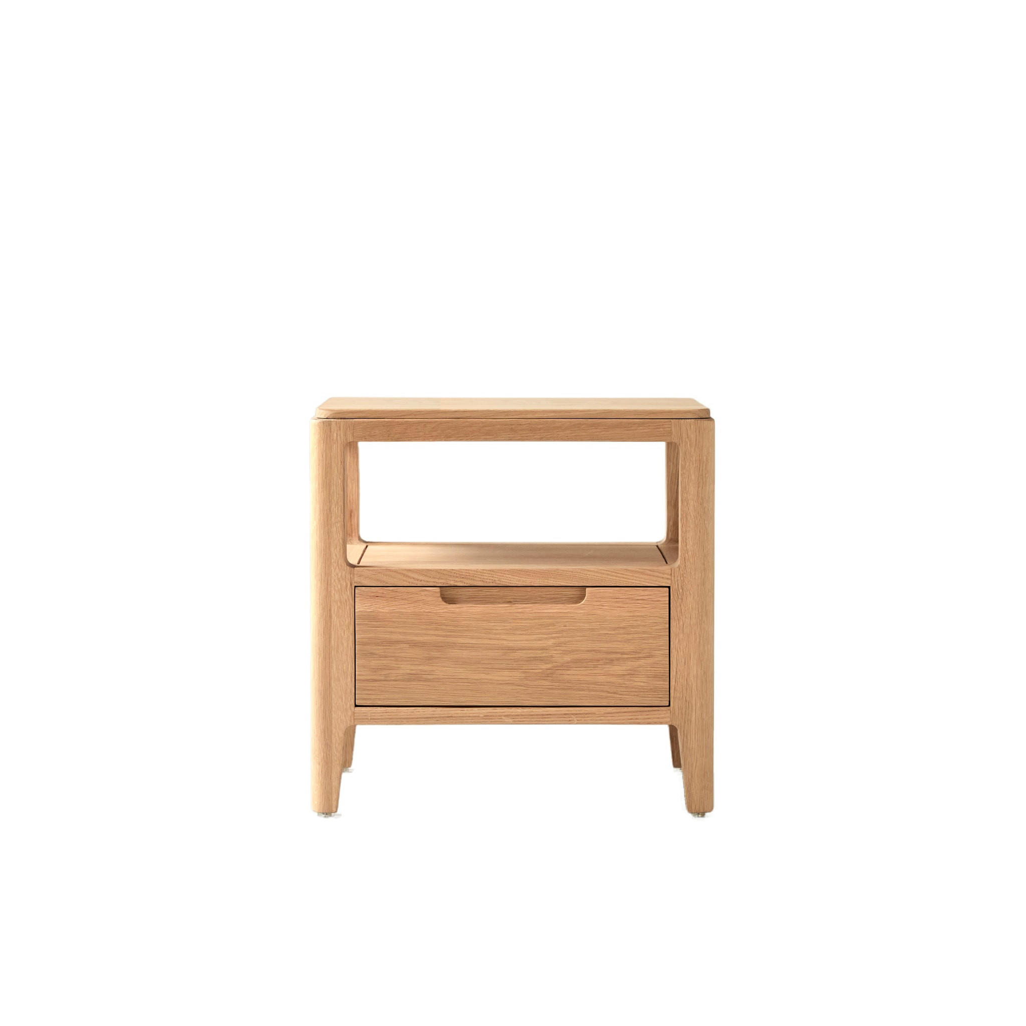 NACHTTISCH Arto Natur aus Eiche - Naturfarben, Holz (45/45/35cm) - Tikamoon