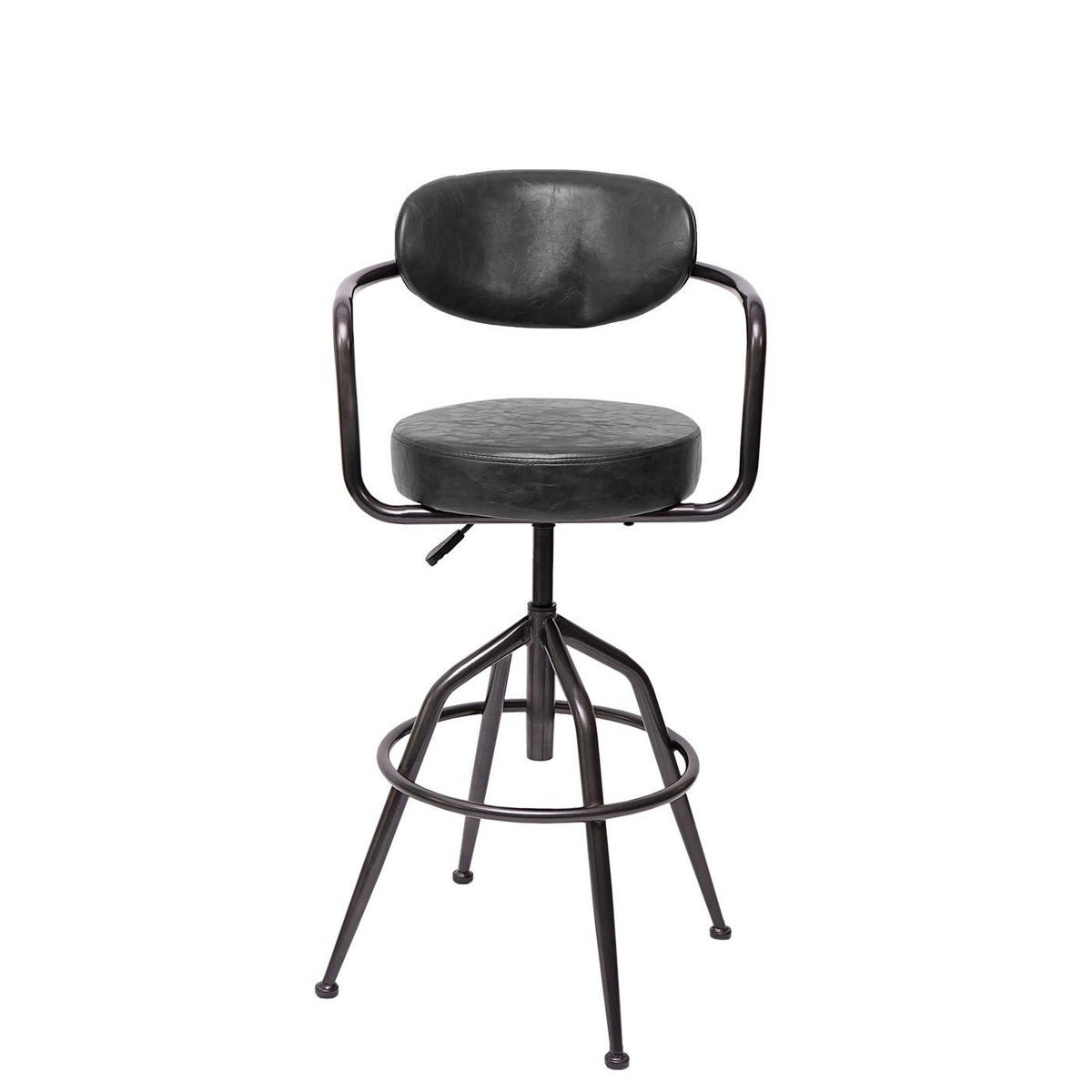 BARHOCKER H10F Grau - Grau, Textil (53/106/43cm) - MCW