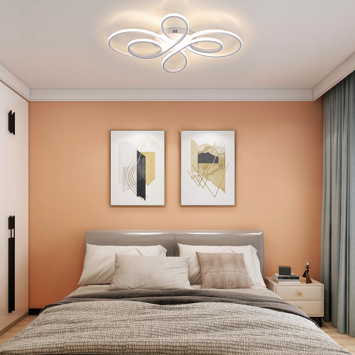 LED-DECKENLEUCHTE Lenzk 26.5/3.5/40 cm - Weiß, Metall (40/26.5/3.5cm) - ZMH