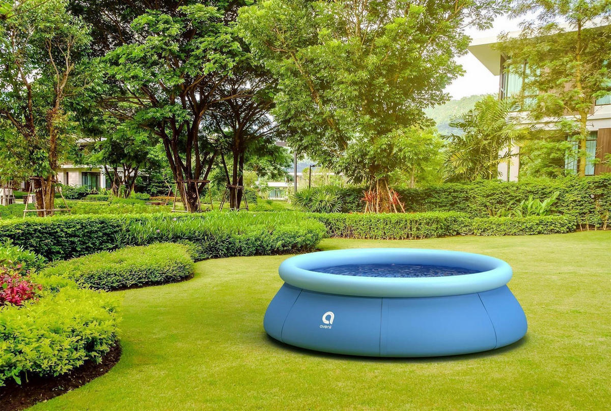 POOL Aufstellpool Ersatzpool Prompt Set rund 240 x 63 cm blau ohne Filterpumpe - Blau, Kunststoff (240/63/240cm) - Avenli