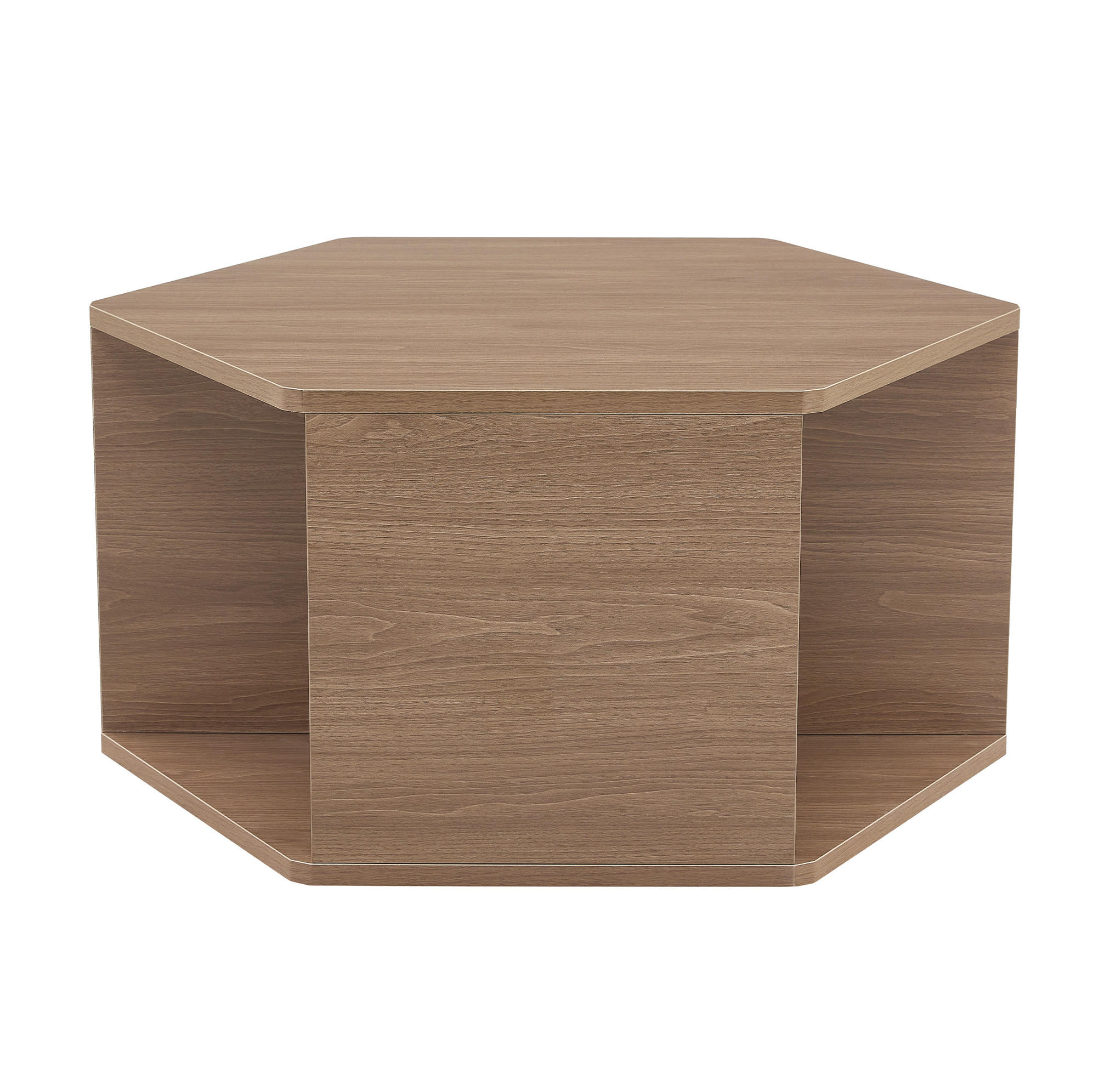 KONFERENČNÍ stolek z MDF, 79/69,4/40 cm hnědý - hnědá, kompozitní dřevo (79/69.4/48cm) - BEAOK