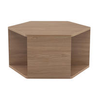 KONFERENČNÍ stolek z MDF, 79/69,4/40 cm hnědý - hnědá, kompozitní dřevo (79/69.4/48cm) - BEAOK