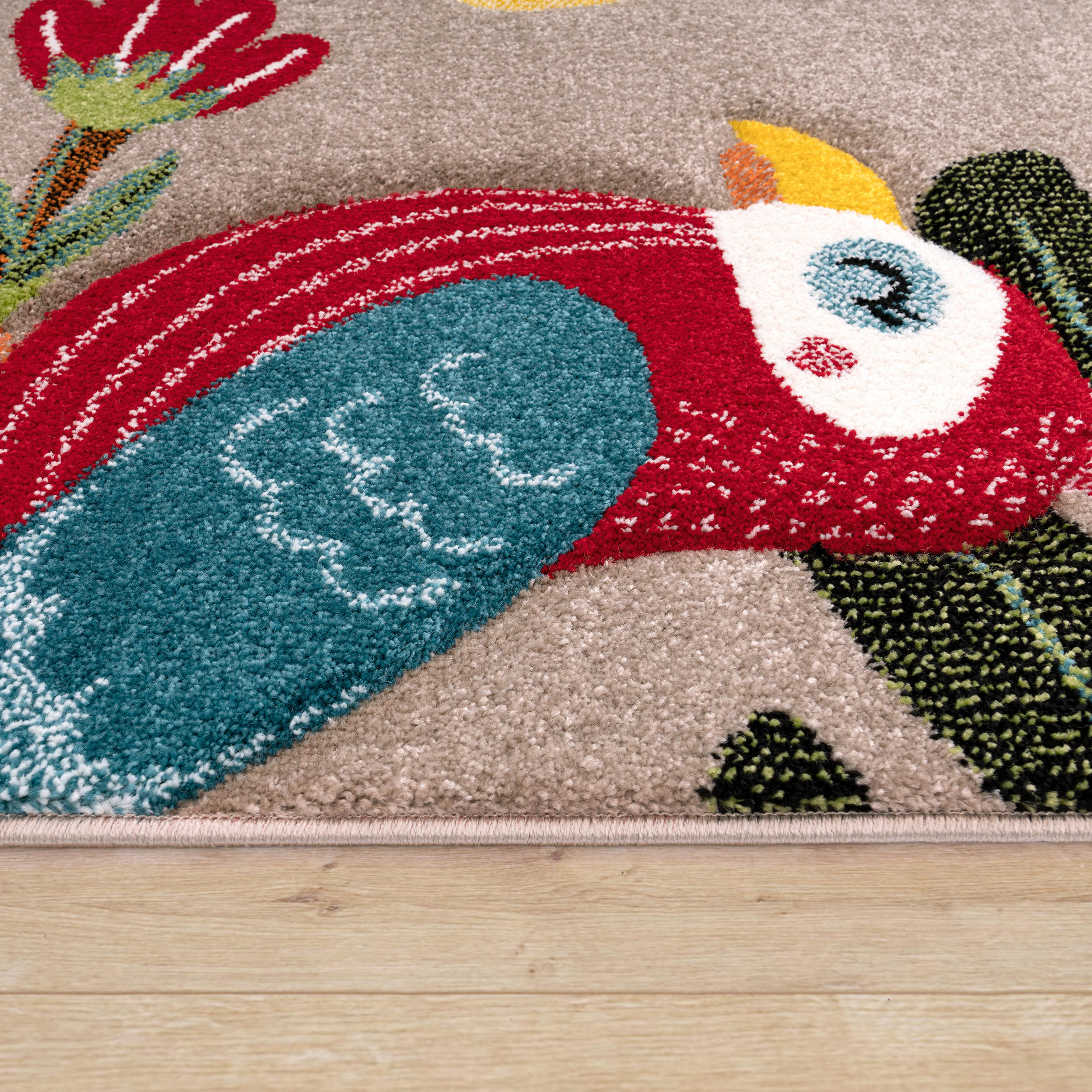 Thumbnail - Paco Home Kinderteppich, Beige, Textil, Rechteckig, 120x170 cm, strapazierfähig, für Fußbodenheizung geeignet, Teppiche ...