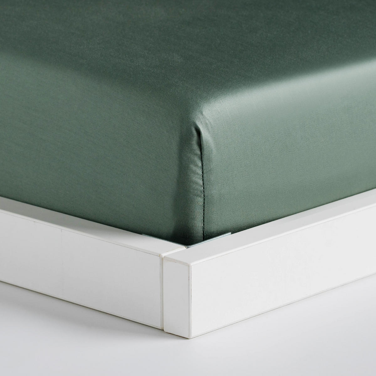 SPANNBETTTUCH Satinette - Hellgrün, Textil (200/220cm) - home&you