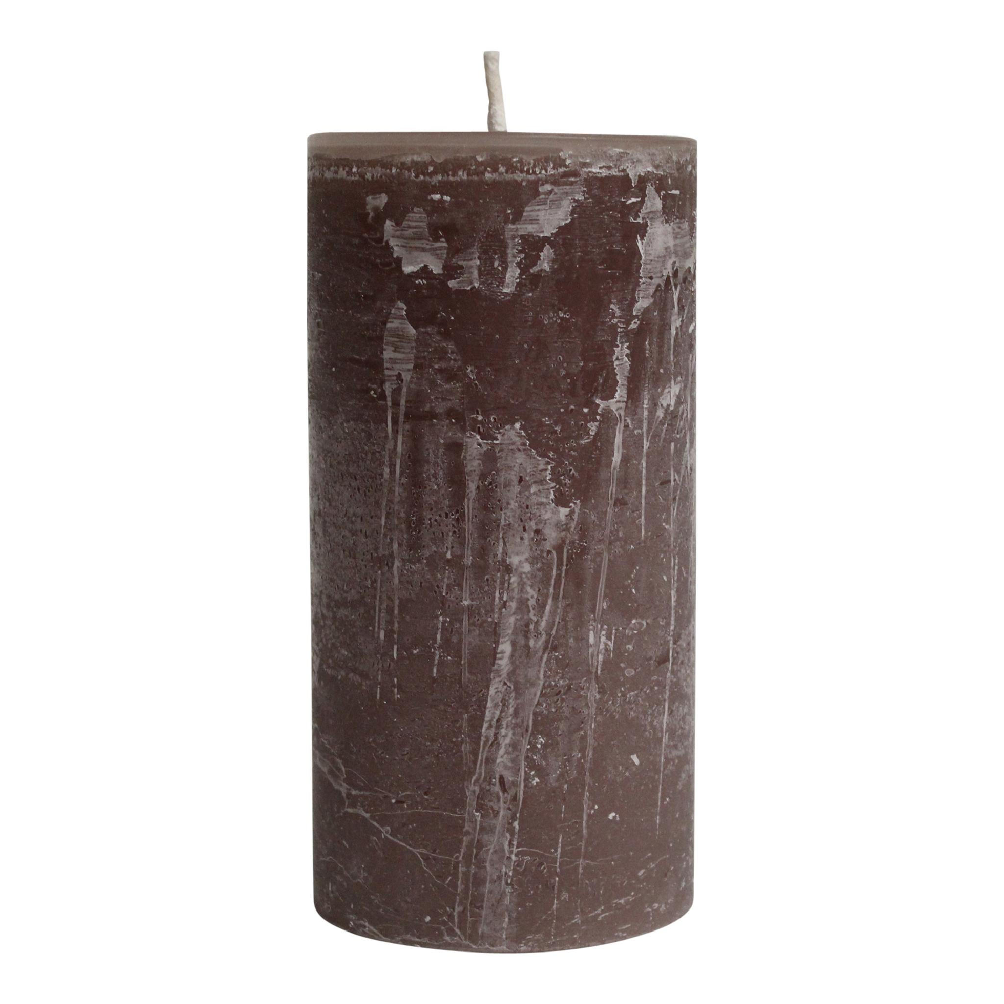 Ptmd Collection Kerze Taupe 15x30x15 cm