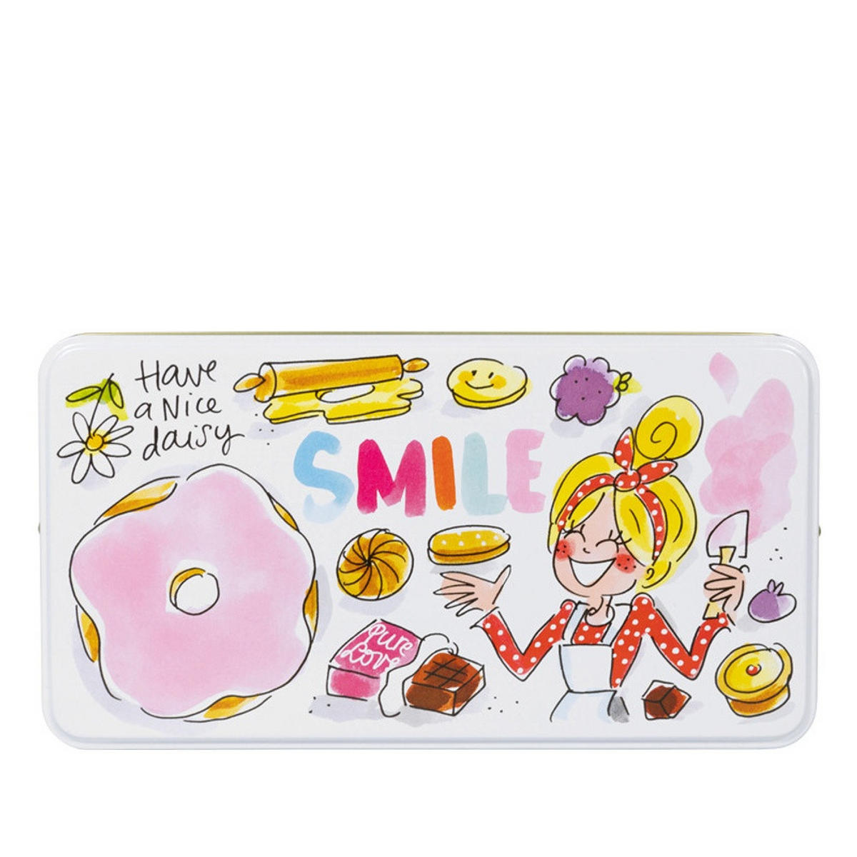 DOSE Lächeln in Bunt - 19,5 x 10,5cm - Multicolor, Metall (10.4/7/19.5cm) - Blond Amsterdam