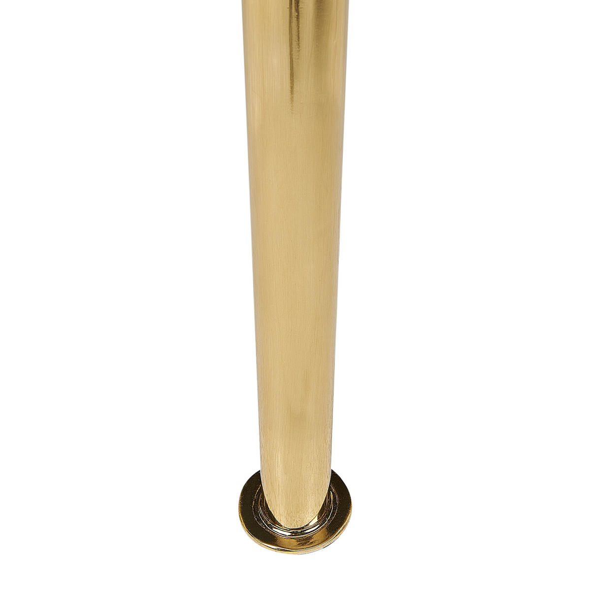 SESSEL Samtstoff cremeweiß Langa - Goldfarben/Weiß, Textil (80/81/76cm) - Beliani