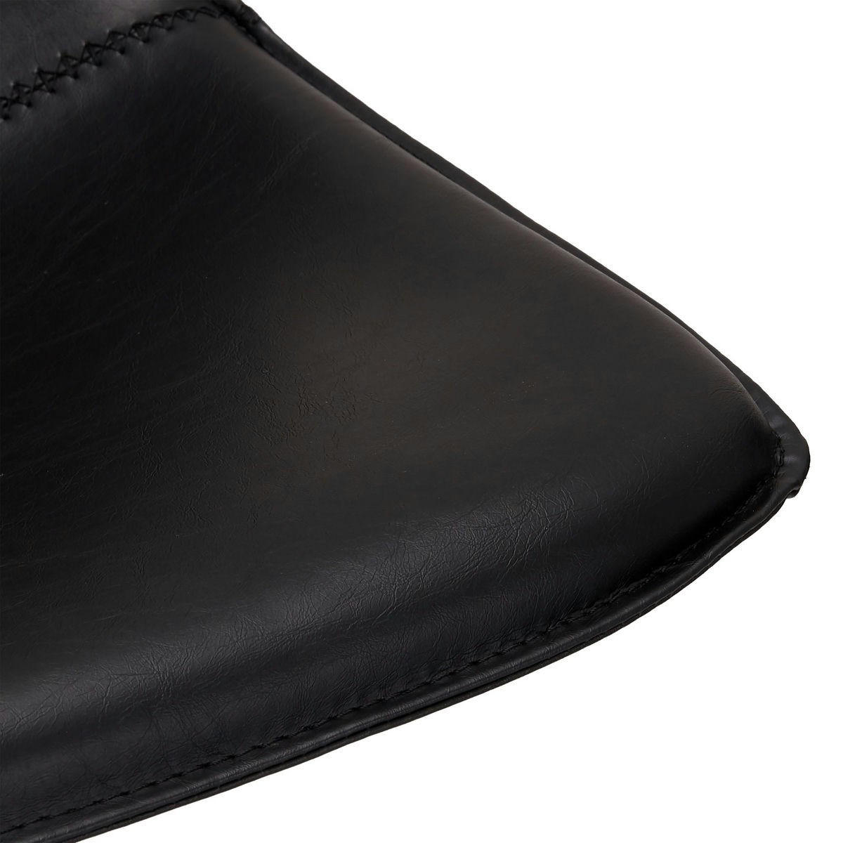 BARHOCKER-SET 2 Stück in Kunstleder - Schwarz, Textil/Metall (48/98/57cm) - Furnhouse