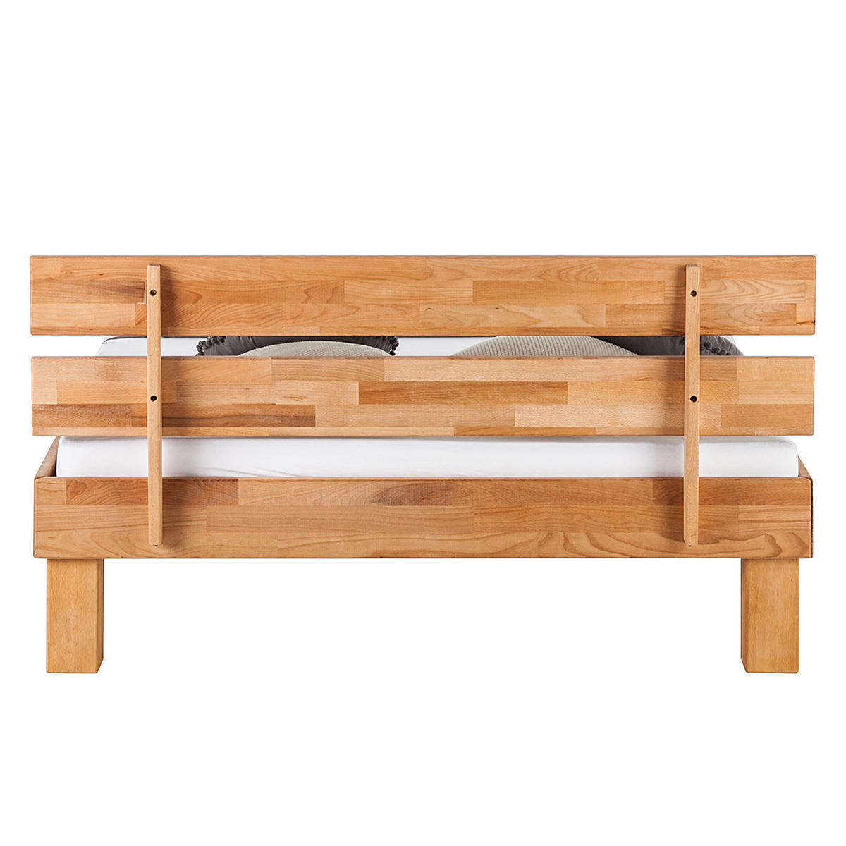 BETT - Massivholz - Kernbuche, Holz (140/200cm) - home24