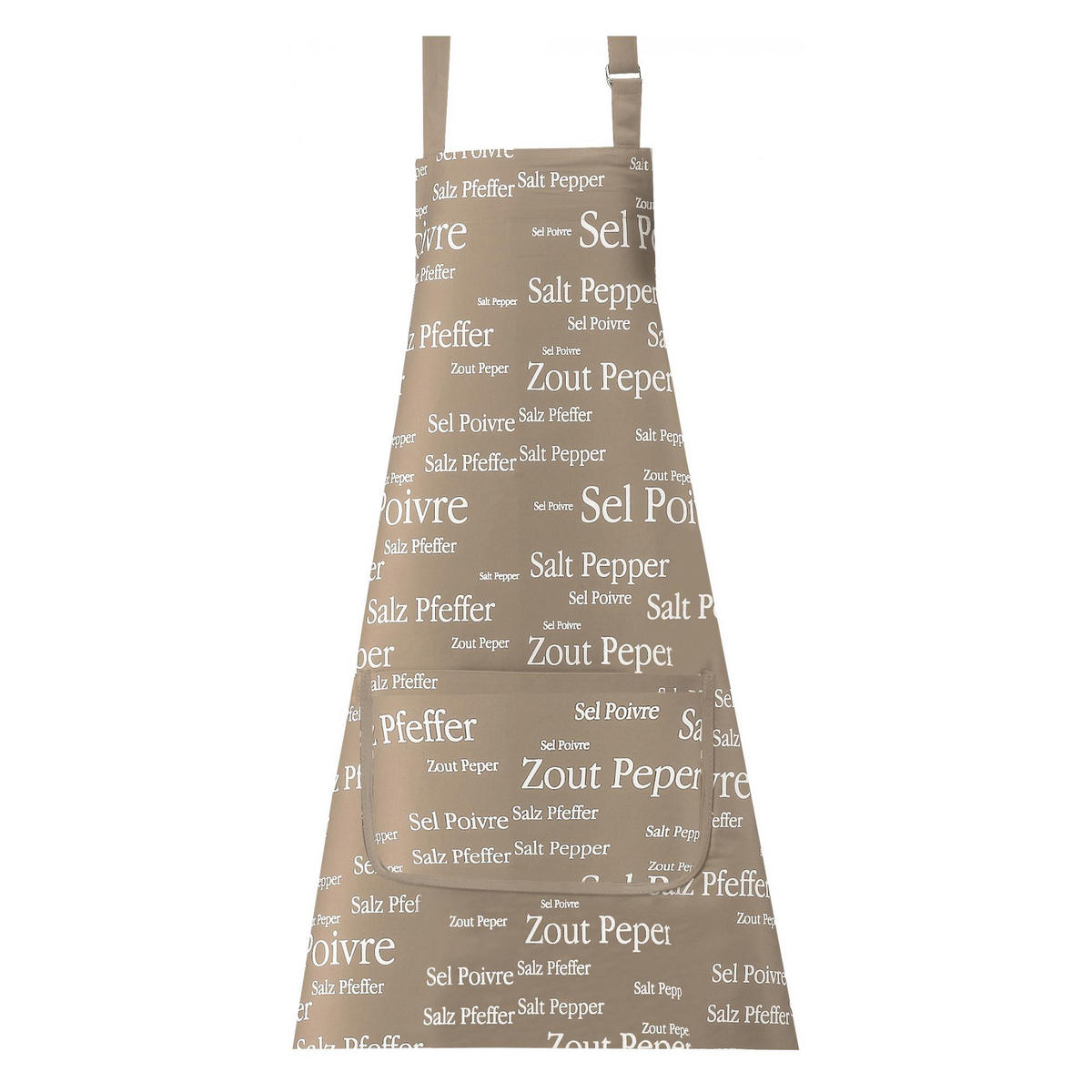 KÜCHENSCHÜRZE Sel & Poivre sandfarben 80 x 85 cm - Hellgelb, Textil (85/80cm) - Winkler