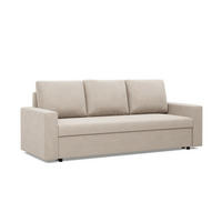 SOFA Neo mit gerader Armlehnen beige - Beige, Textil (220/92/92cm) - SIMKAM Furniture