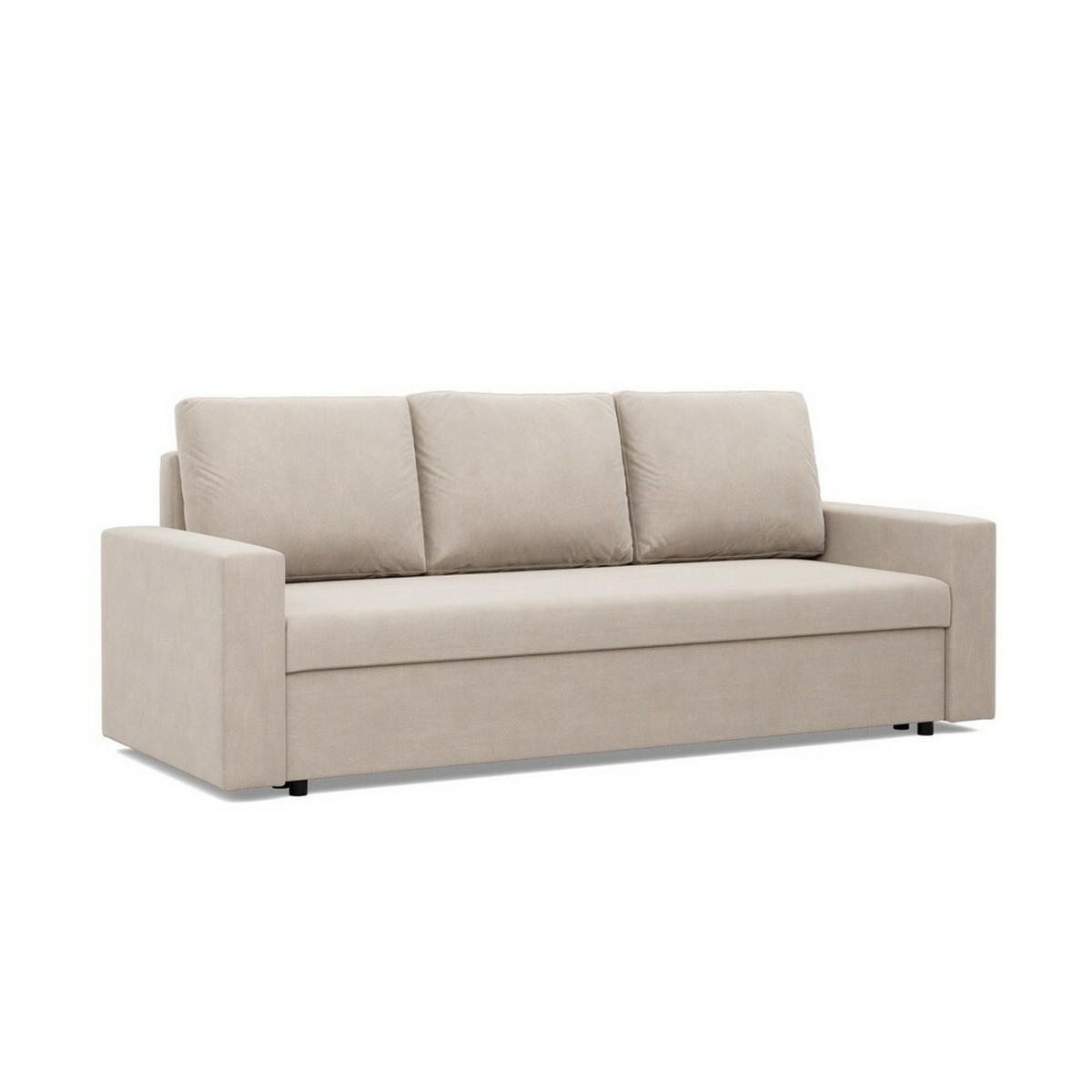 SOFA Neo mit gerader Armlehnen beige - Beige, Textil (220/92/92cm) - SIMKAM Furniture