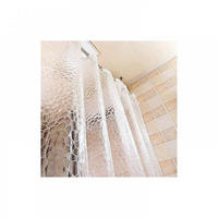 DUSCHVORHANG EVA trocken schimmelresistent Wasserwürfel 3D für Dusche - Weiß, Kunststoff (1/1cm) - MCBOSON