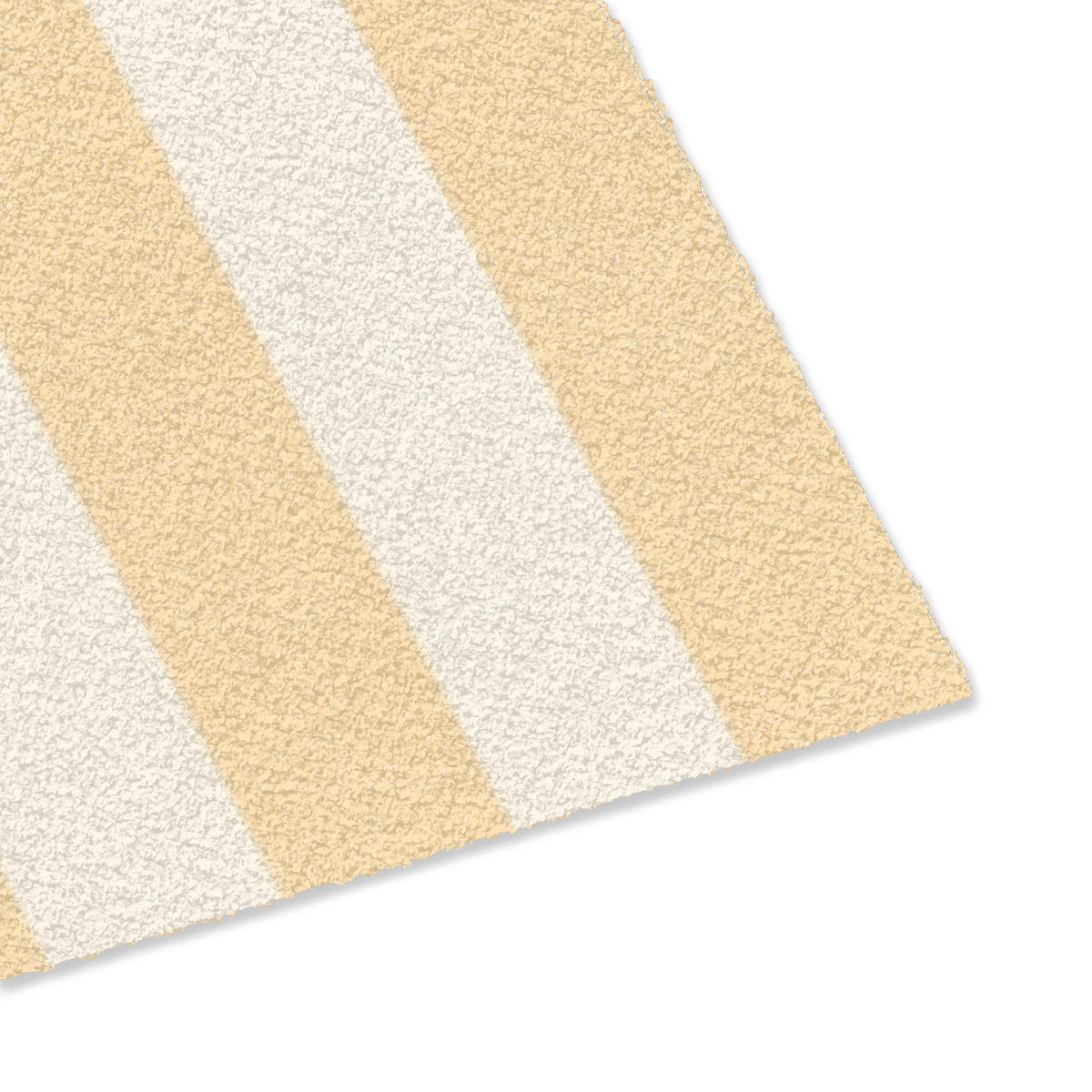 FUSSMATTE Blau – Gelb – Streifen – La Dolce Vita 90x60 cm - Hellgelb, Kunststoff (90/0.4cm) - MuchoWow
