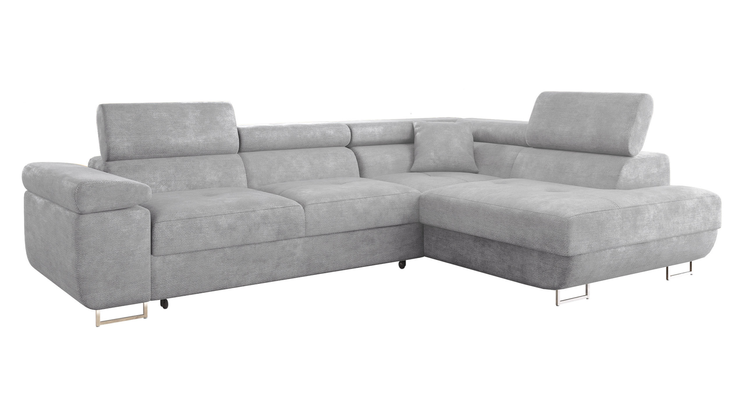 ECKSOFA Torezio, Seite: Rechts - Greige, Holz/Textil (274/203cm) - MIRJAN24