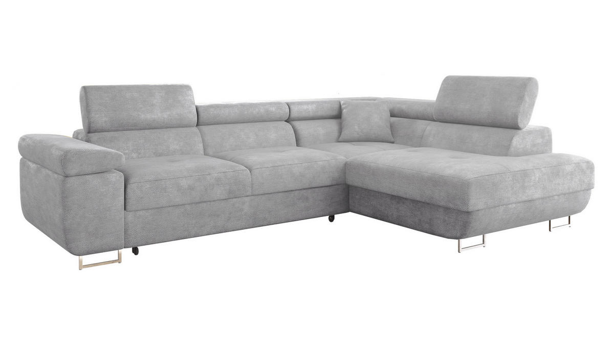 ECKSOFA Torezio, Seite: Rechts - Greige, Holz/Textil (274/203cm) - MIRJAN24