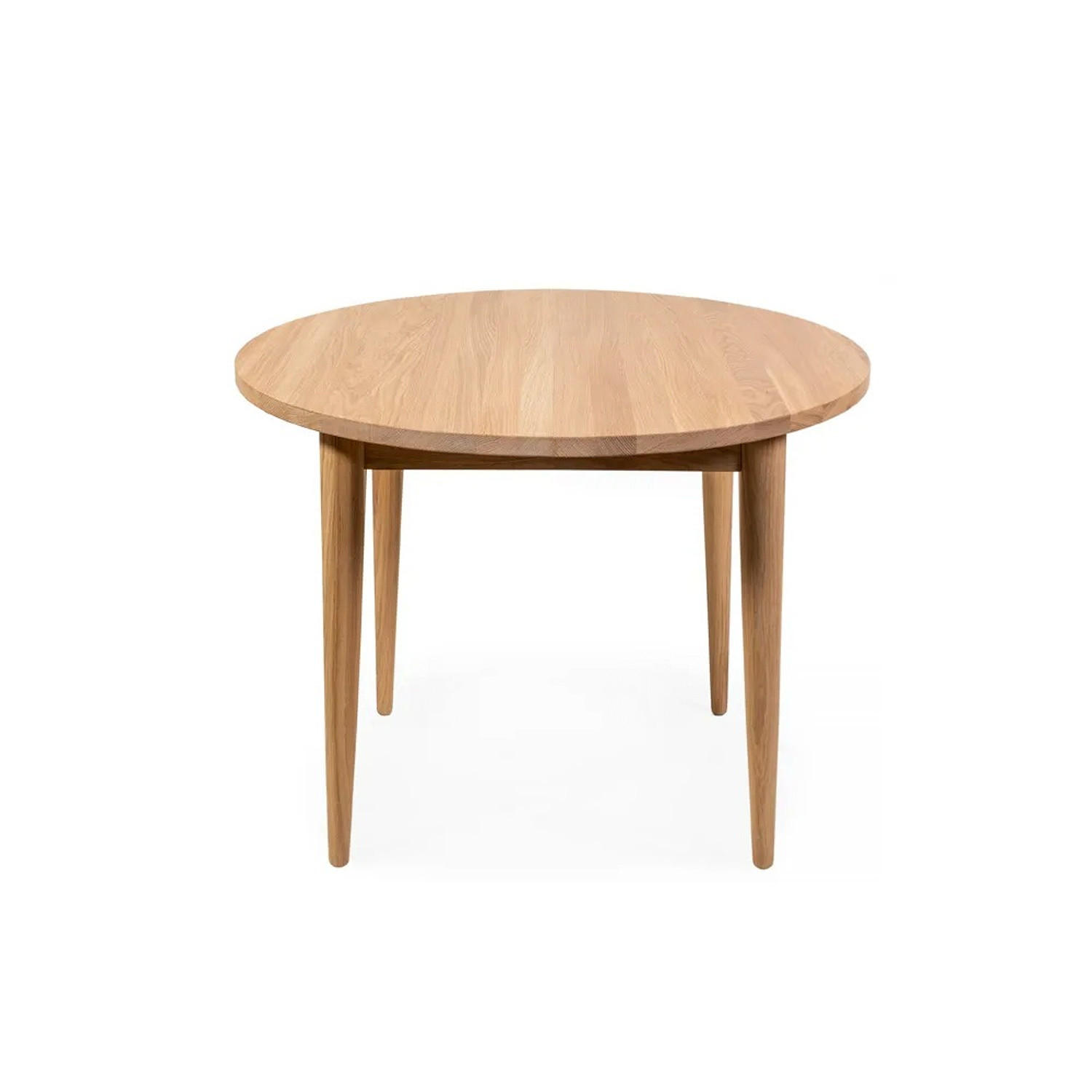 ESSTISCH BO D90 + Verlängerung, natürliches Ölwachs - Beige, Holz (90/90/75cm) - WOODEK