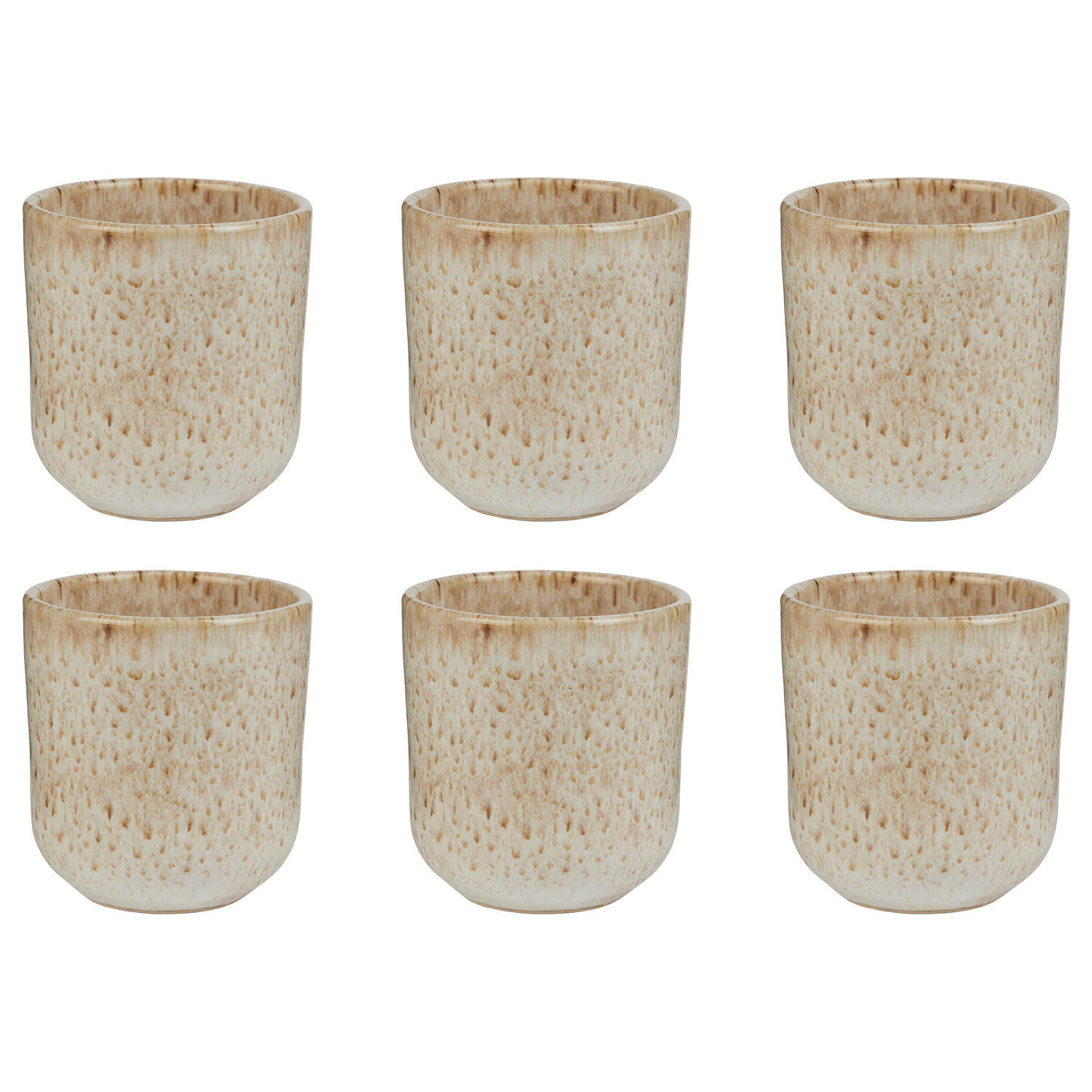 TASSE (6er-Set) Bom Dia 180 ml - Beige, Keramik (0.18L) - Butlers