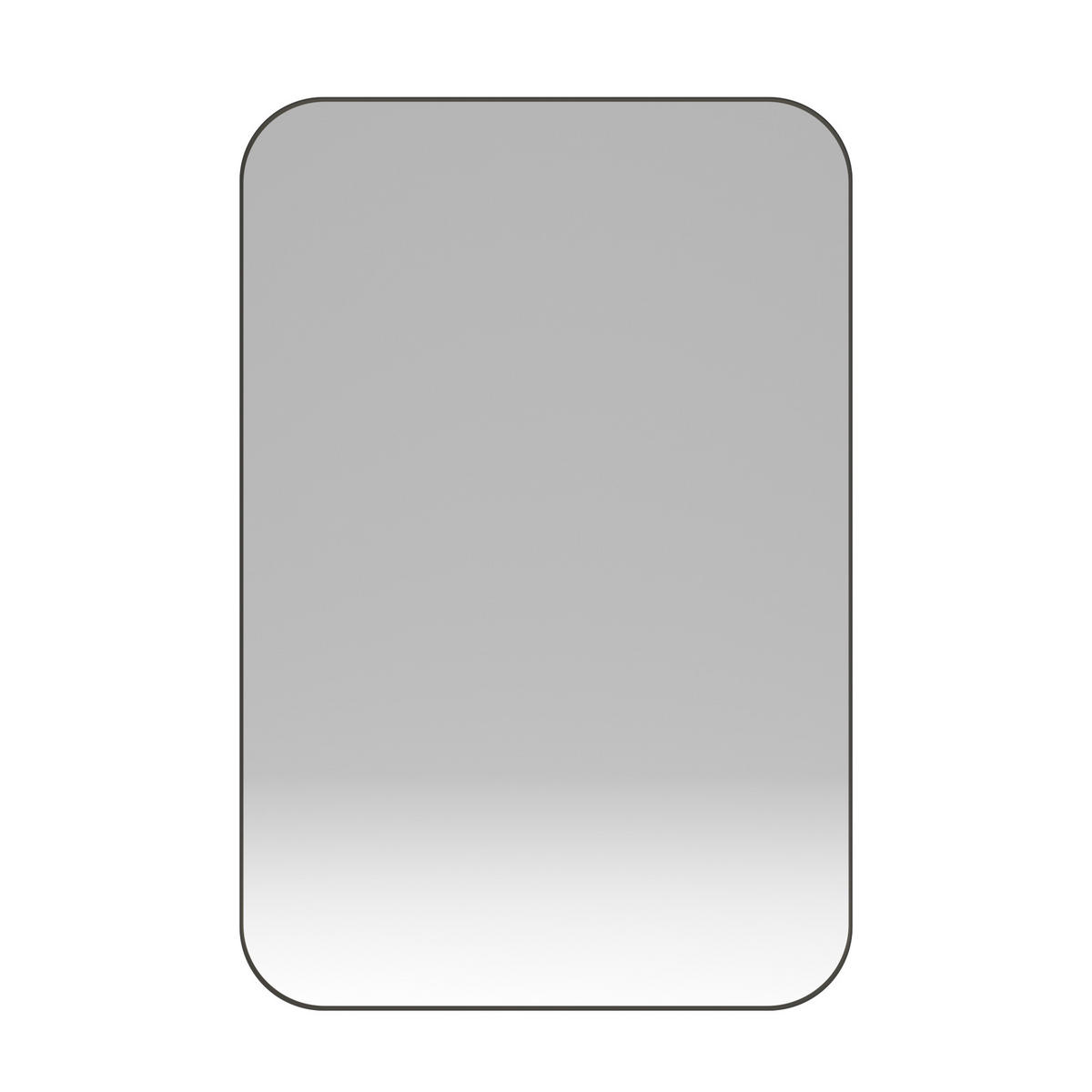 SPIEGELSCHRANK 76x51x12cm schwarz mit Aufbewahrung - Wandspiegel für Badezimmer - Schwarz, Glas (76/12/51cm) - Modfu