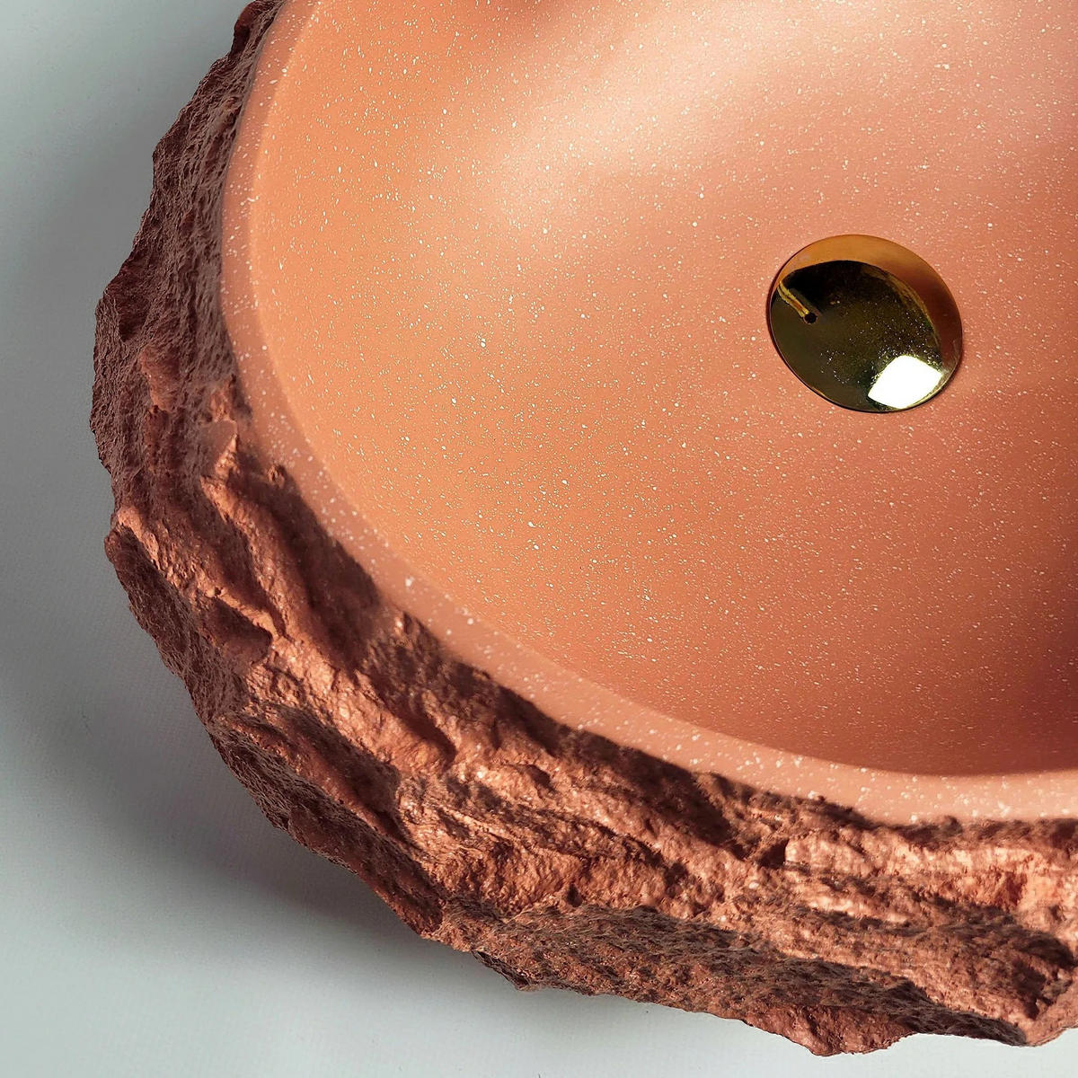 AUFSATZWASCHBECKEN Rea Mika Terracotta - Orange, Kunststoff (38/15/50cm) - REA
