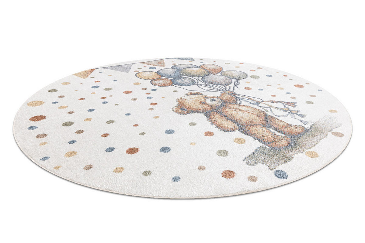 TEPPICH Bono 140 cm - Creme, Textil (140/140cm) - rugsX