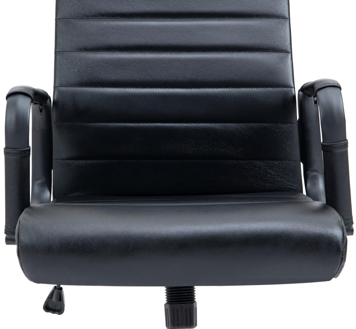 KONTORSSTOL Kolumbus äkta läder - Svart, Läder/Metall (58/105/66cm) - CLP