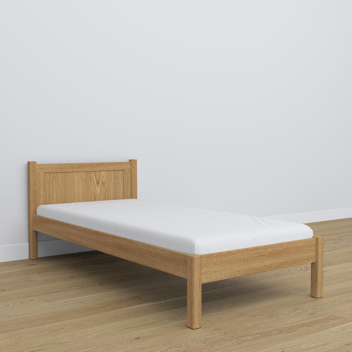 BETT N02 Eiche Natur 80/190 - Eiche Artisan, Naturmaterialien/Holz (80/190cm) - N-Wood