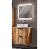 BADMÖBEL-SET 2-TLG. Adelaide-56 - Braun, Holzwerkstoff (61/200/47cm) - Lomado