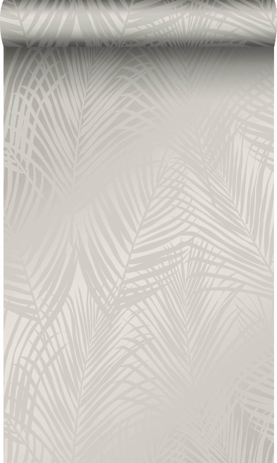 TAPETE Palmenblätter 53 cm x 10.05 m - Grau, Papier (53/1000cm) - Origin Wallcoverings