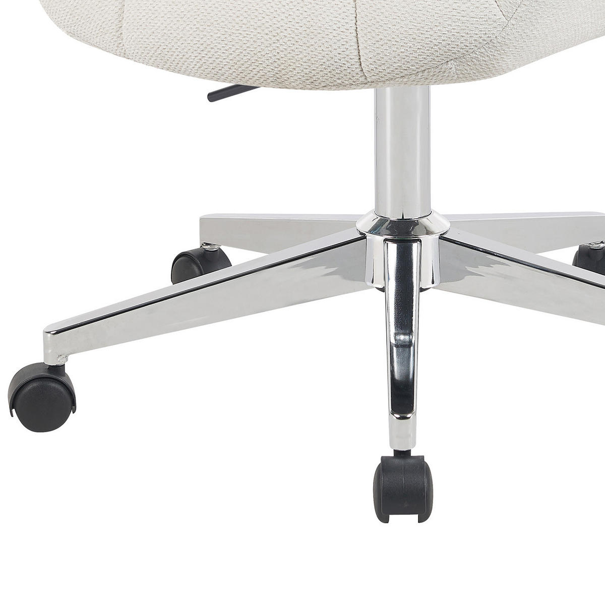 BÜROSTUHL Mika-Nio - Chromfarben/Creme, Textil/Metall (65/78/66cm) - DUBI Möbel