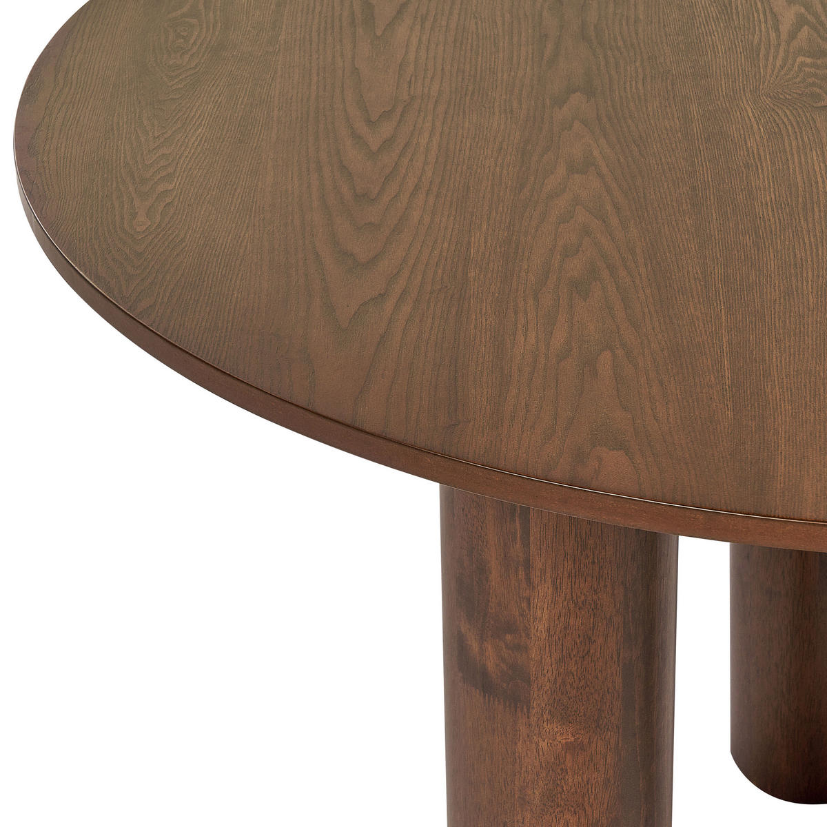 ESSTISCH 120/76 cm Dunkelbraun Rund Orin - Dunkelbraun, Holzwerkstoff (120/120/76cm) - Beliani