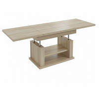 COUCHTISCH rechteckig Sonoma Eiche ausziehbar höhenverstellbar - Sonoma Eiche, Holzwerkstoff (70/120/60cm) - designimpex