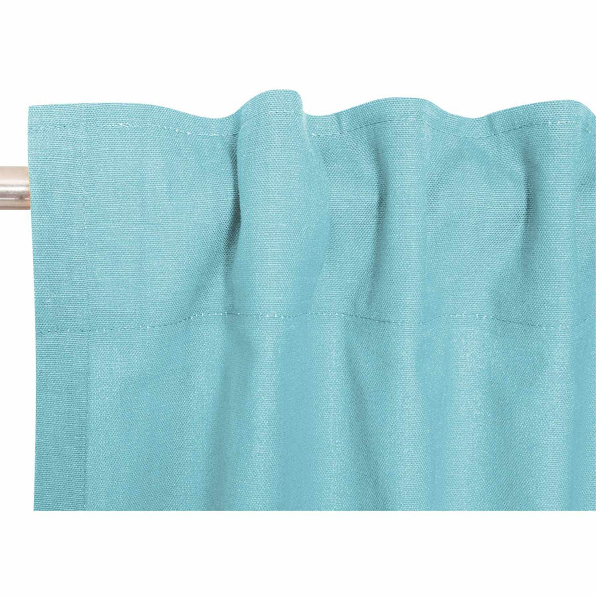 VORHANG MIT SCHLAUFENBAND NEO blickdicht - Blau, Textil (130/0.5/250cm) - Esprit