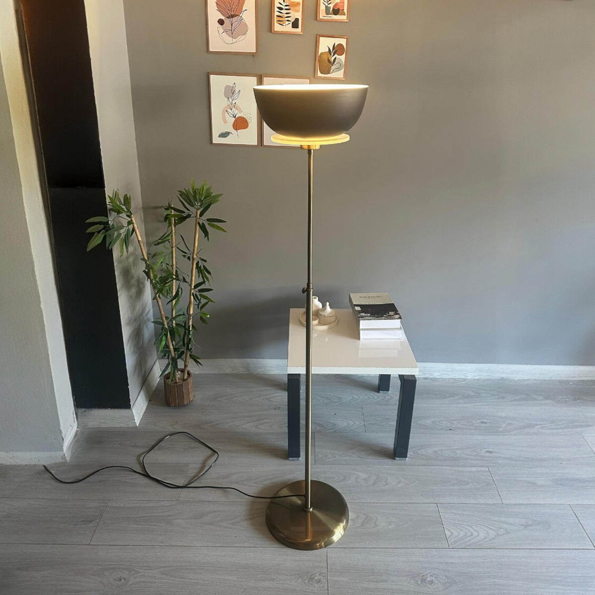 STEHLAMPE Kelan 160 Cm - Schwarz, Metall (30/30/160cm) - Bamyum