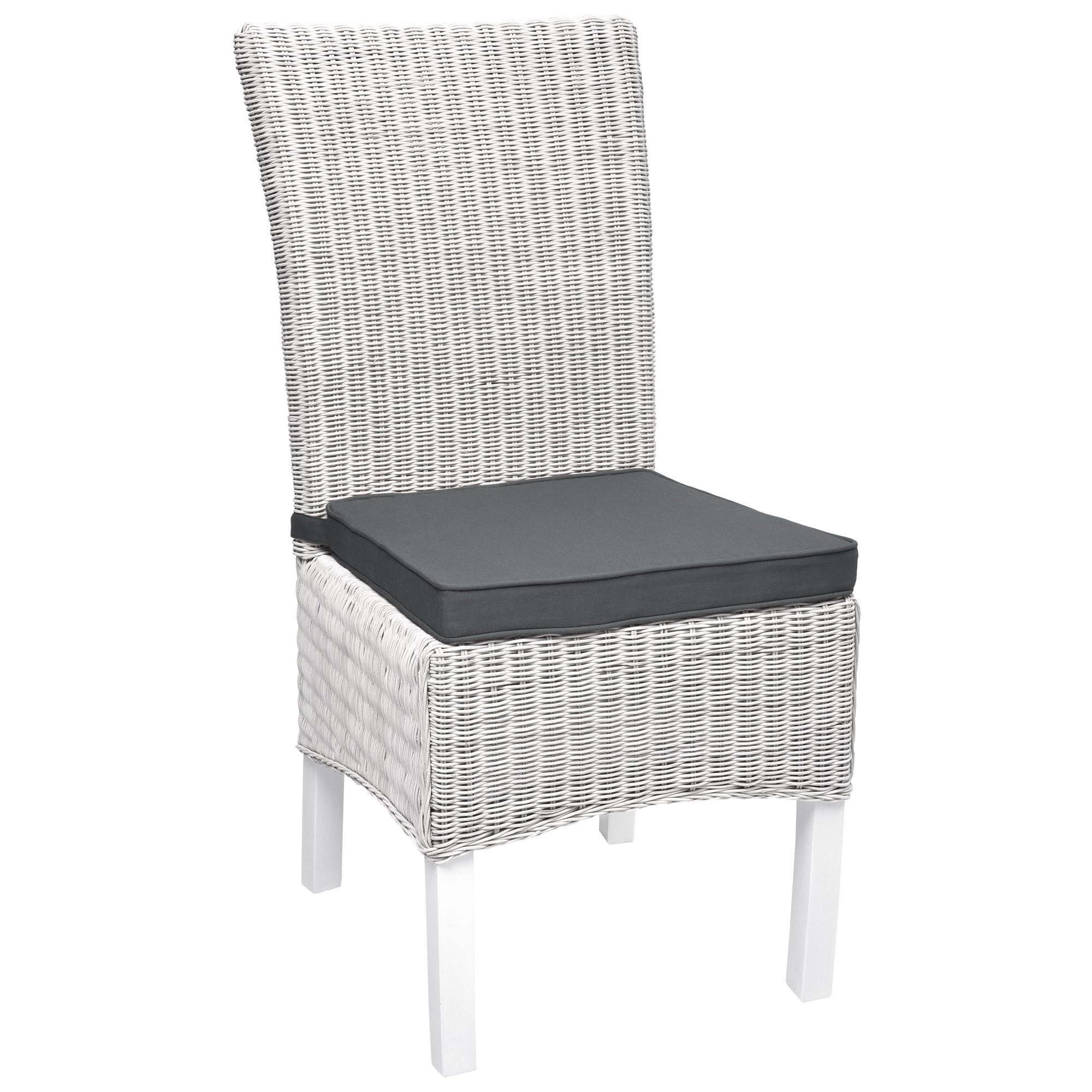 STUHLKISSEN Loft SK 45/40/5 cm Graphitgrau 4tlg - Grau, Textil (40/45cm) - Beautissu 