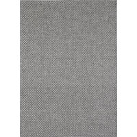 TEPPICH Flachgewebe BROYE Uni Polypropylen Grau 140 x 200 cm - Grau, Textil (140/200cm) - KADIMA DESIGN