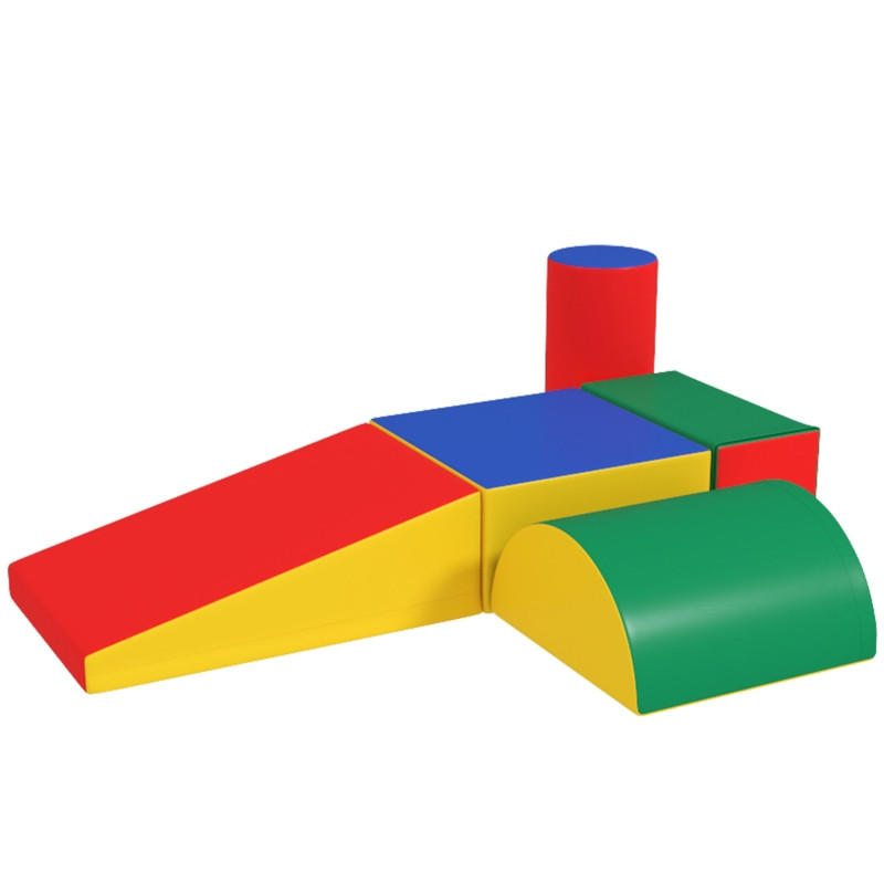 KONSTRUKTIONSSPIELZEUG Bausteine Mehrfarbig - Multicolor, Leder (40.6/20.3/40.6cm) - Korfee