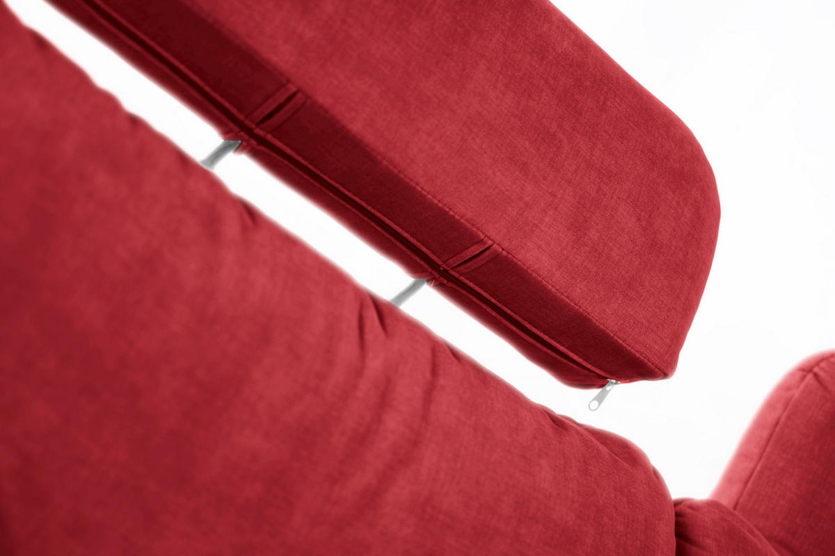 ROHOVÁ POHOVKA 250 cm v červenej - červená, textil (250/200cm) - Home Collective