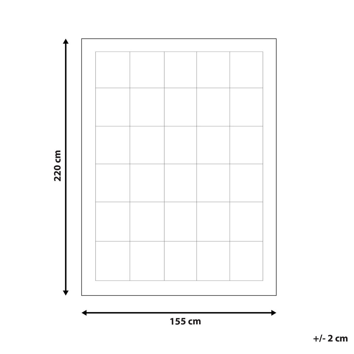 BETTDECKE Mikrofaser Mittelwarm 155/220 cm Howerla - Weiß, Textil (155/220cm) - Beliani