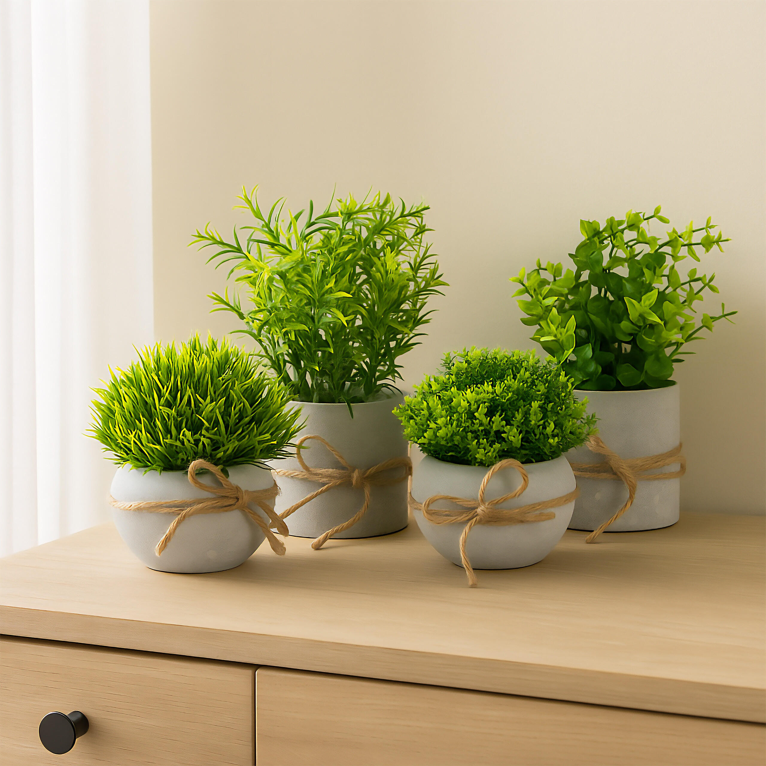 Künstlicher Kamelienbaum Im Topf – Gelbe Blüten, Künstliche Pflanze Für Innen & Außen